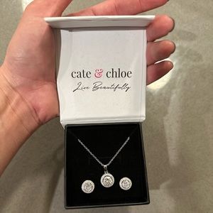 Cate & Chloe gold plated jewelry set